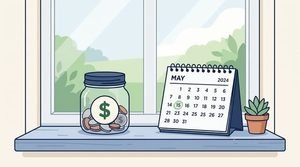 Small savings jar representing a starter emergency fund